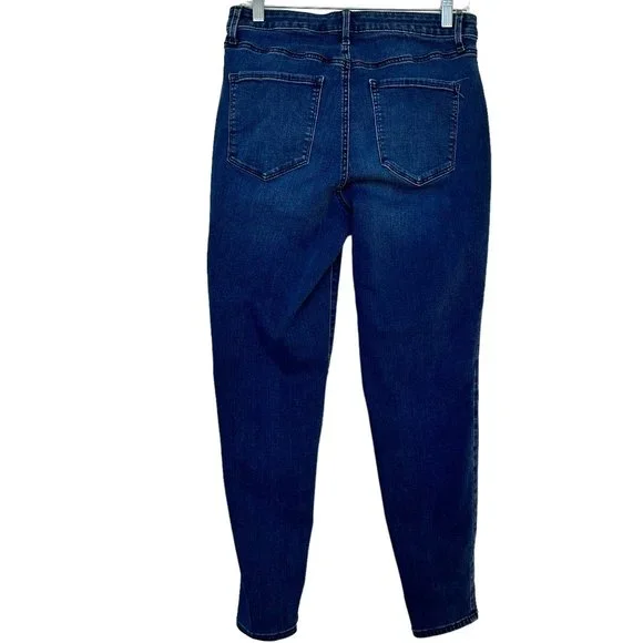 Talbots Flawless High Waist Curvy Jeggings Ankle Jean Womens Size 8 Blue Denim - Picture 2 of 6
